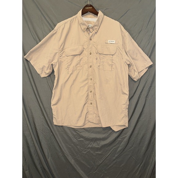 Magellan Sportswear Other - Khaki Magellan Short Sleeve MagWick Fishing Shirt Men's Sports XL
